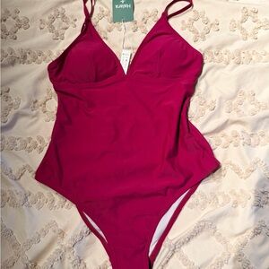 HALARA Fuchsia One-Piece Swimsuit